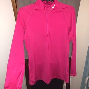 Nike Pro long sleeve zip up pullover